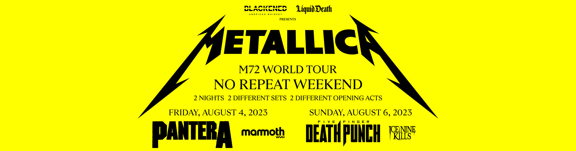 Metallica at MetLife Stadium in East Rutherford, NJ, United States on