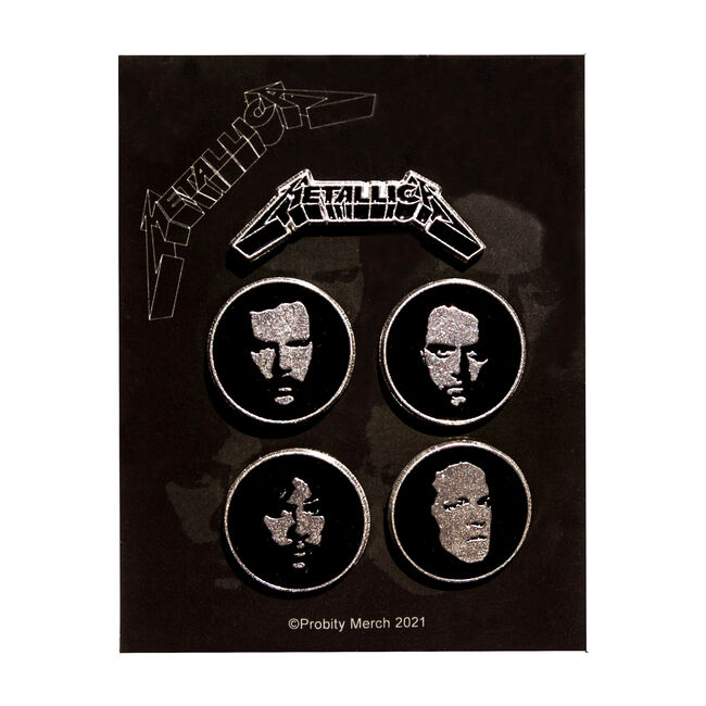Black Album Four Faces Pin Set (5), , hi-res