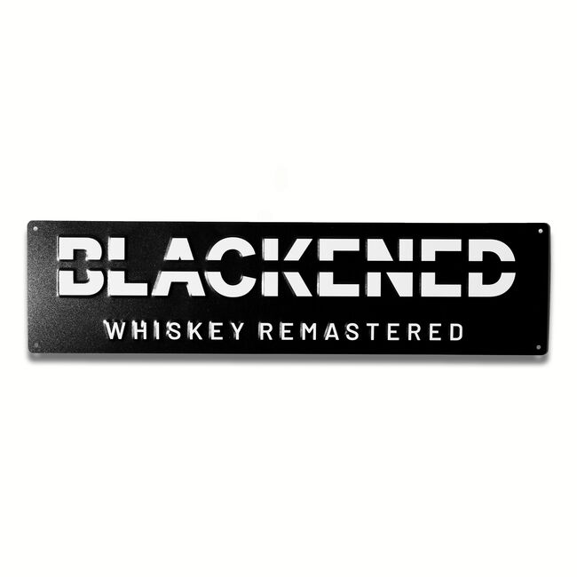 Blackened Whiskey Tin Sign, , hi-res