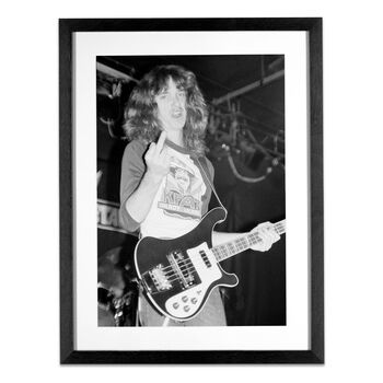 Cliff at Soundcheck 1983 - Photograph by Brian Lew, , hi-res
