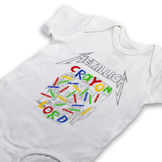 Crayon Lord White Onesie, 