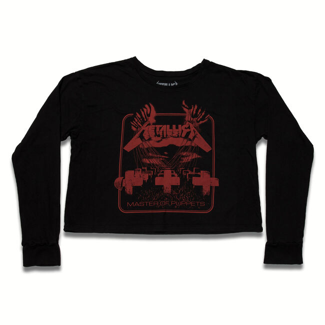 WOMEN'S Master of Puppets Crop Long-Sleeve Shirt, , hi-res