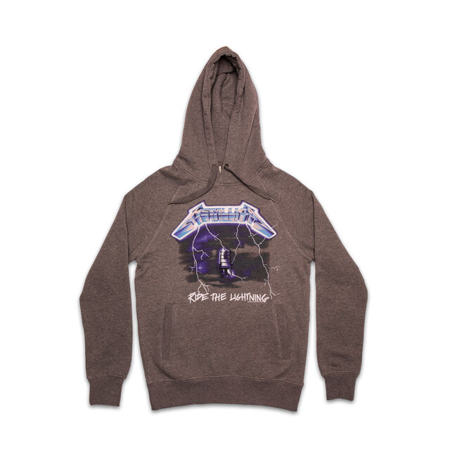 Ride The Lightning Pullover Hoodie (Charcoal) - Large, , hi-res