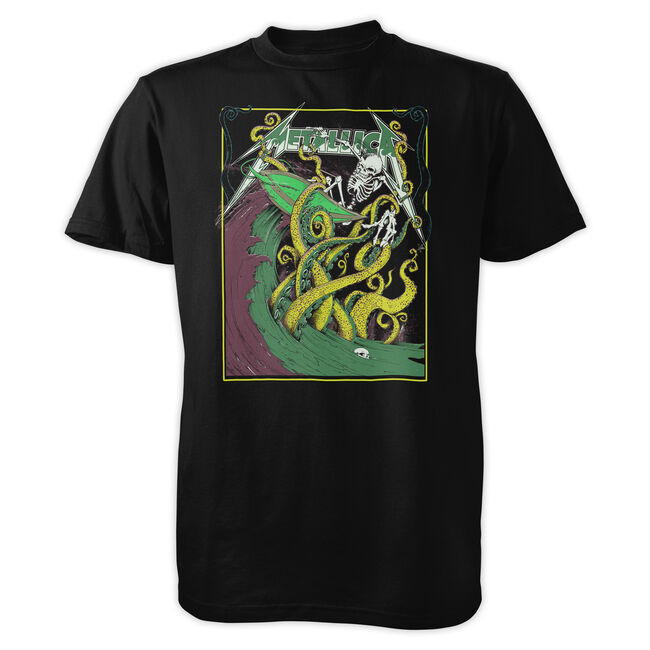 Skeleton Surfer T-Shirt (YELLOW/GREEN), , hi-res