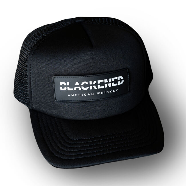 Blackened Whiskey Mesh Trucker Hat, , hi-res