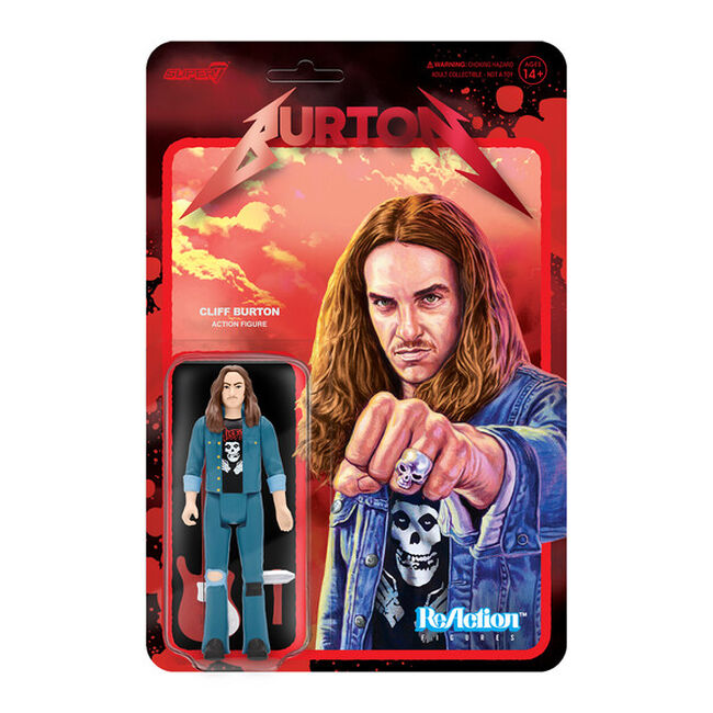 Cliff Burton ReAction Figure Version 2 (Red Bass), , hi-res