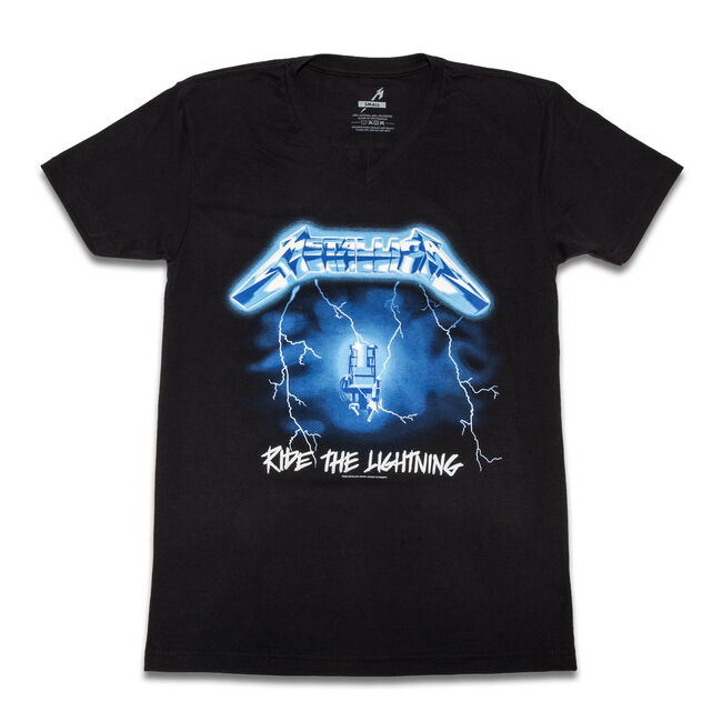 Unisex Ride The Lightning V-Neck T-Shirt, , hi-res