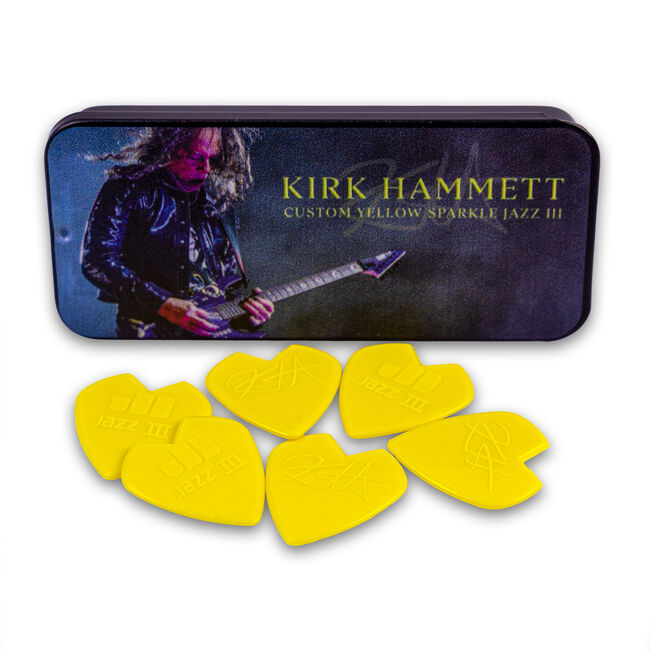 Kirk Hammett Yellow Jazz IIIs Pick Tin, , hi-res