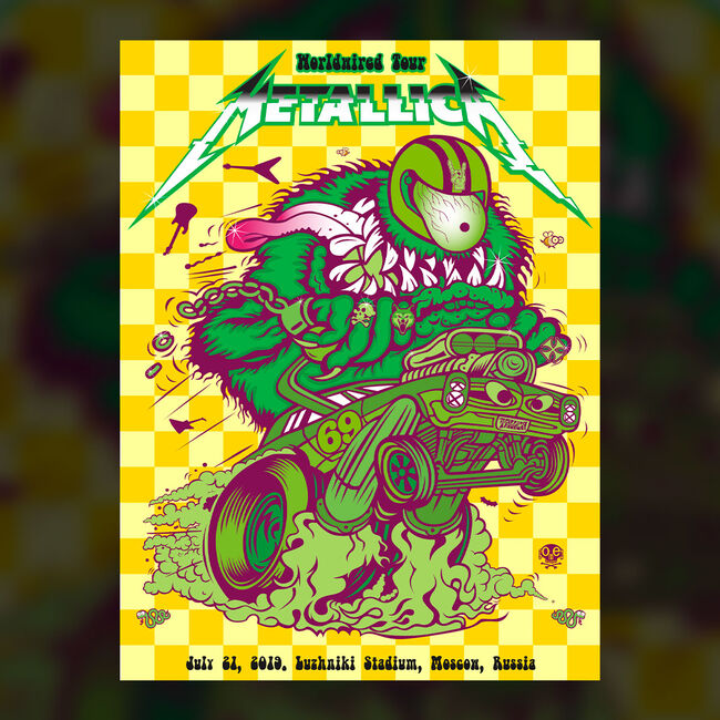 Moscow Screen Printed Concert Poster, , hi-res