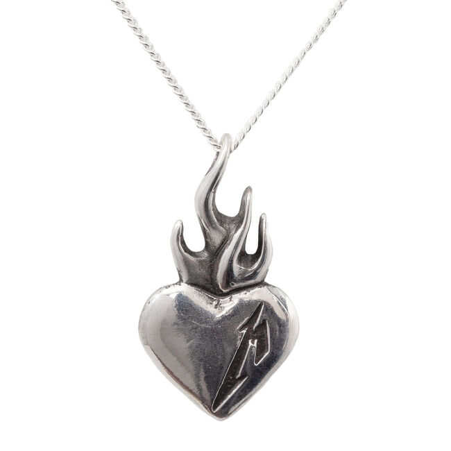 Flaming Heart Necklace, , hi-res