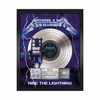 Ride The Lightning Platinum Award Plaque - Signed, , hi-res
