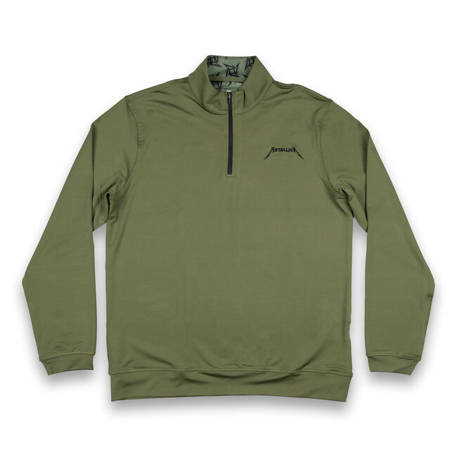 Logo 1/4 Zip Jacket (OLIVE), , hi-res