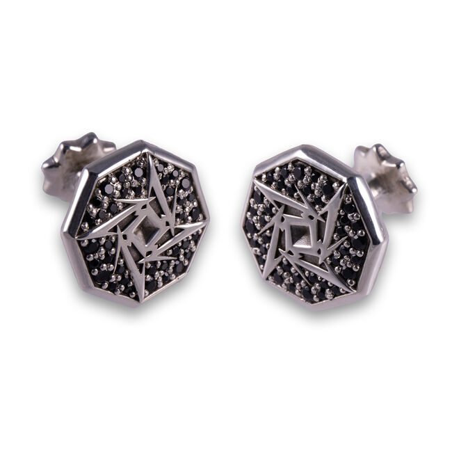 Silver Luthier Ninja Star Cufflinks, , hi-res