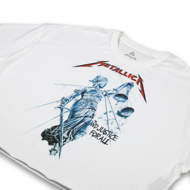 WOMEN'S ...And Justice For All Oversized T-Shirt (WHITE) - Medium, 