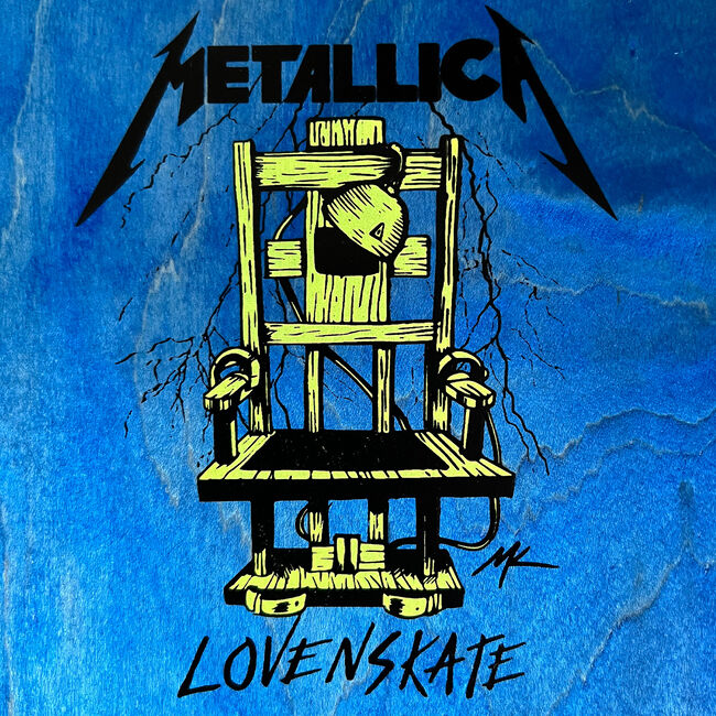 Lovenskate x Metallica Ride the Lightning Skate Deck, 
