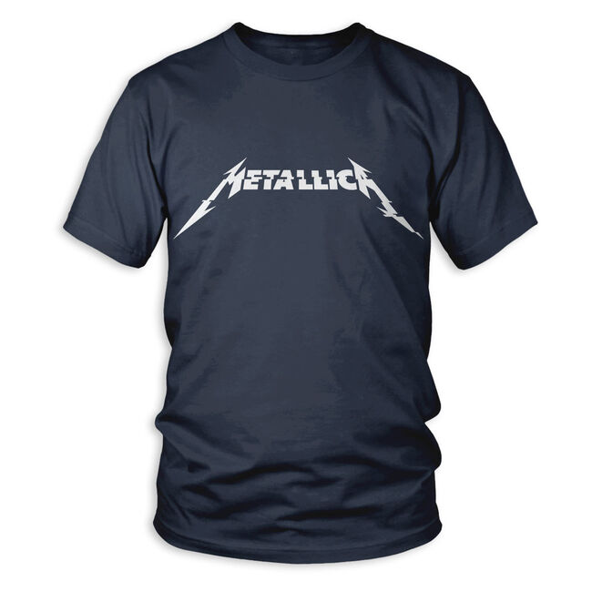 Metallica Glitch Logo T-Shirt - Denim Blue, , hi-res