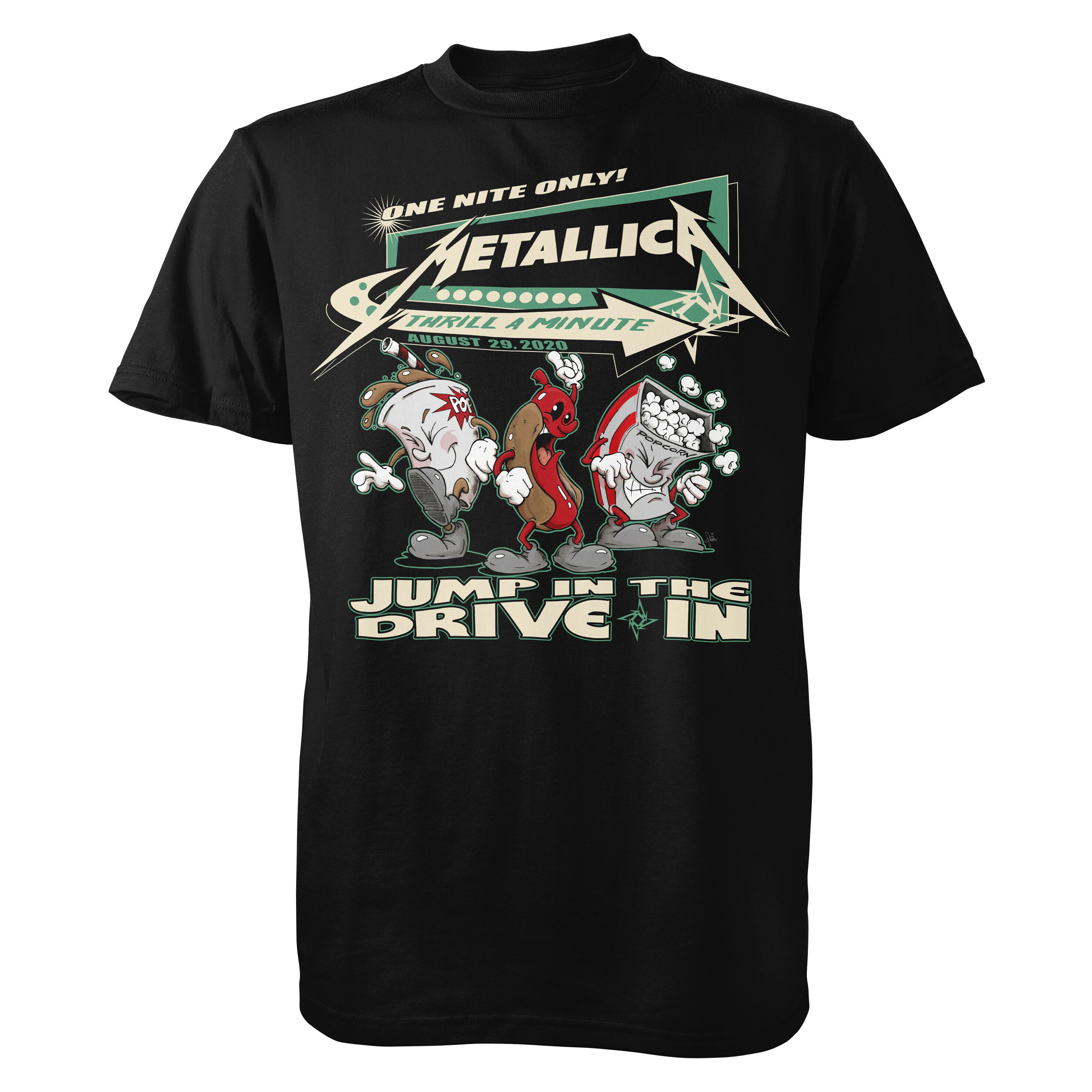 metallica drive in t shirt
