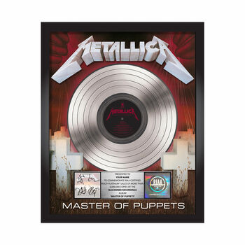 Master of Puppets Platinum Award Plaque - Signed, , hi-res