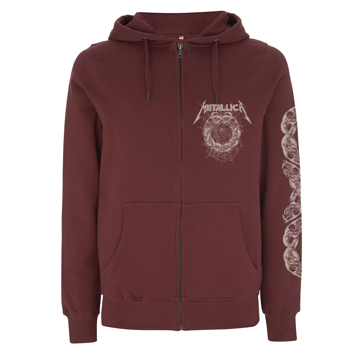 burgundy zip hoodie