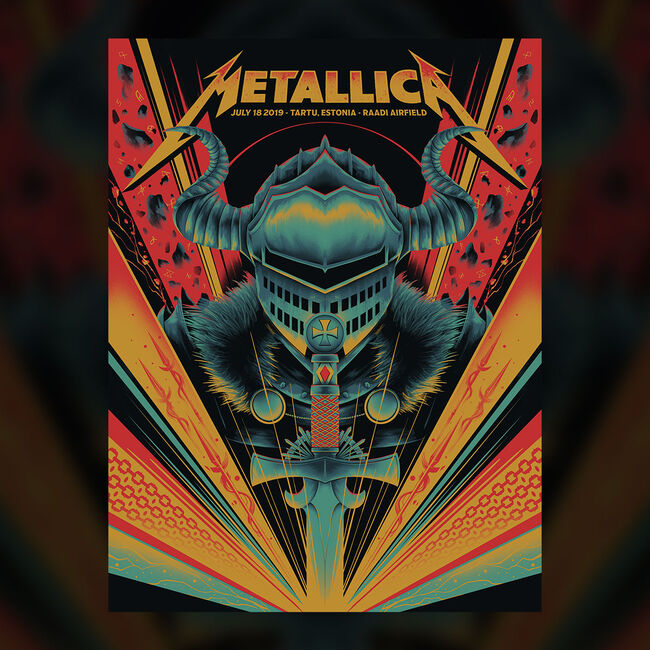 Tartu Screen Printed Concert Poster, , hi-res