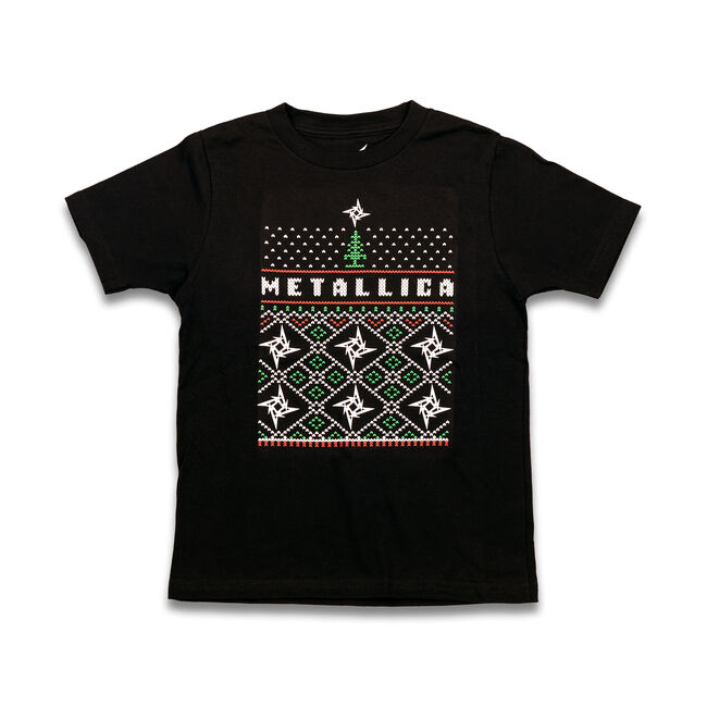 Youth Holiday Ninja Star Print T-Shirt - XL, , hi-res
