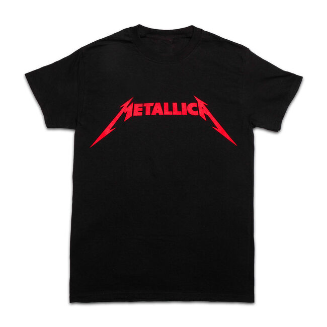 Red Metallica Logo T-Shirt - 4XL, , hi-res