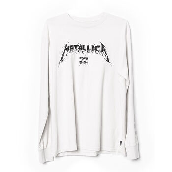 Billabong x Metallica AI Forever Long-Sleeve T-Shirt (WHT), , hi-res