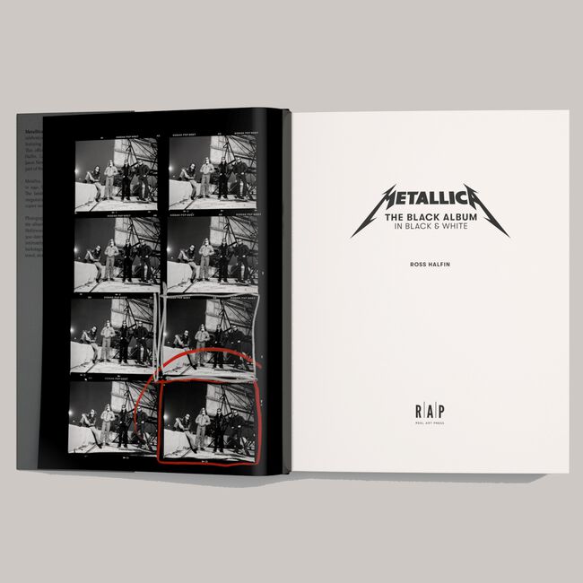 Metallica: The Black Album in Black & White Book by Ross Halfin, , hi-res