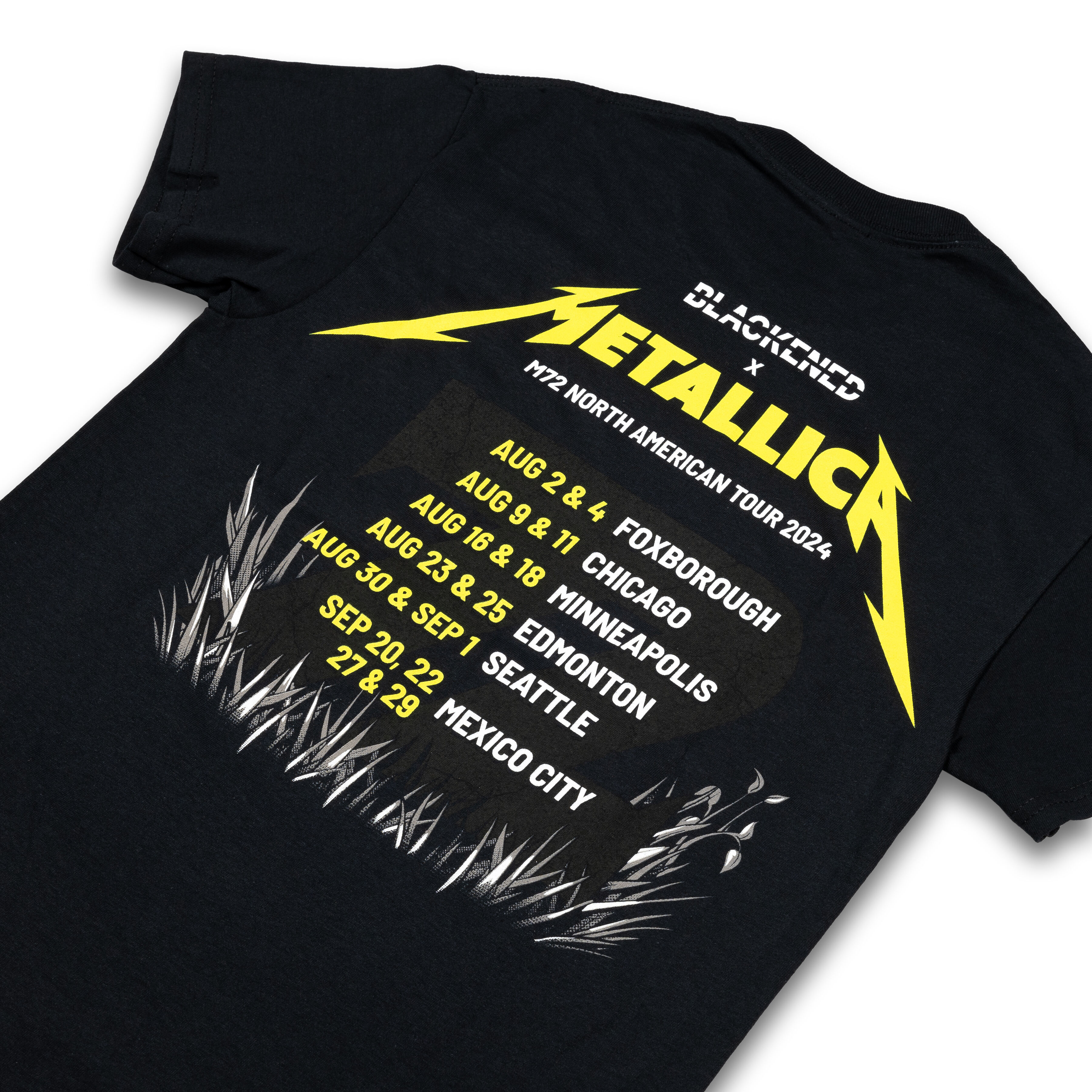 Blackened Whiskey 2024 North America Tour T Shirt Metallica
