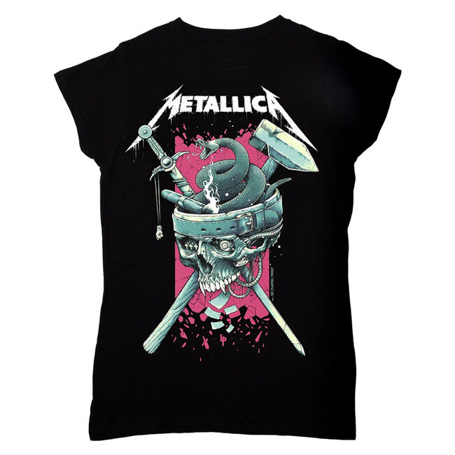 Women's Skull History T-Shirt (Pink), , hi-res