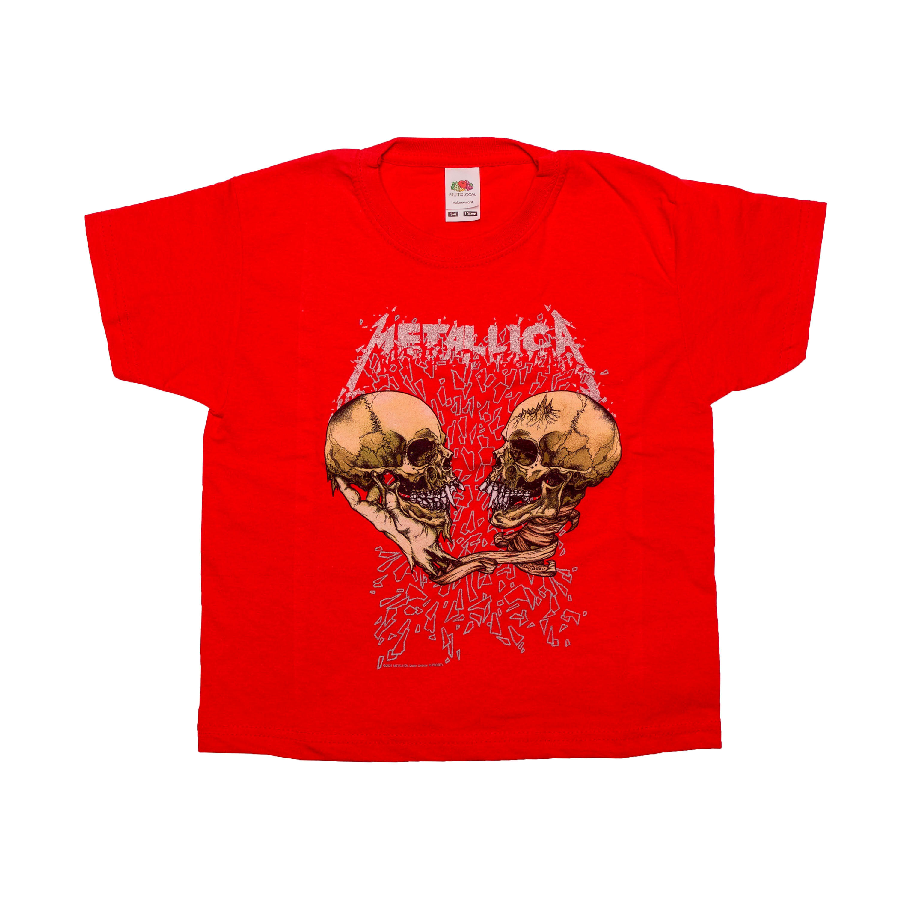 Metallica red shirt Clearance