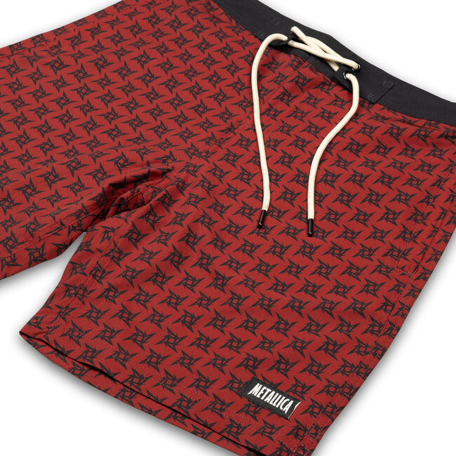 Ninja Star Boardshorts (MAROON), 