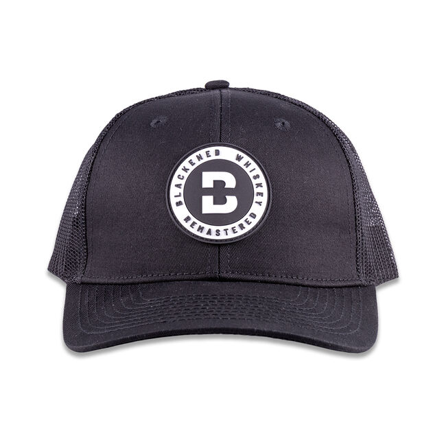Blackened Whiskey Circle Logo Trucker Hat, , hi-res