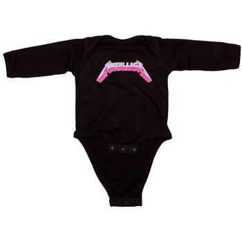 3-D Logo Long-Sleeve Onesie (Blk/Blue/Pink), , hi-res