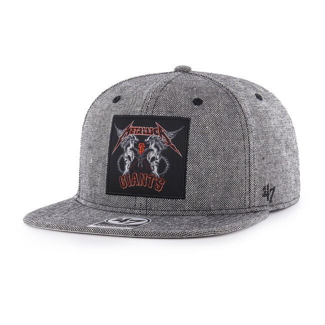 SF Giants Two Skulls Snapback Hat, , hi-res