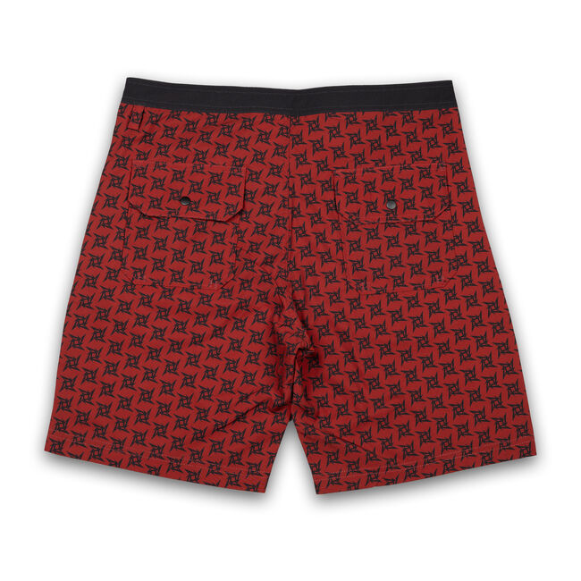 Ninja Star Boardshorts (MAROON), 