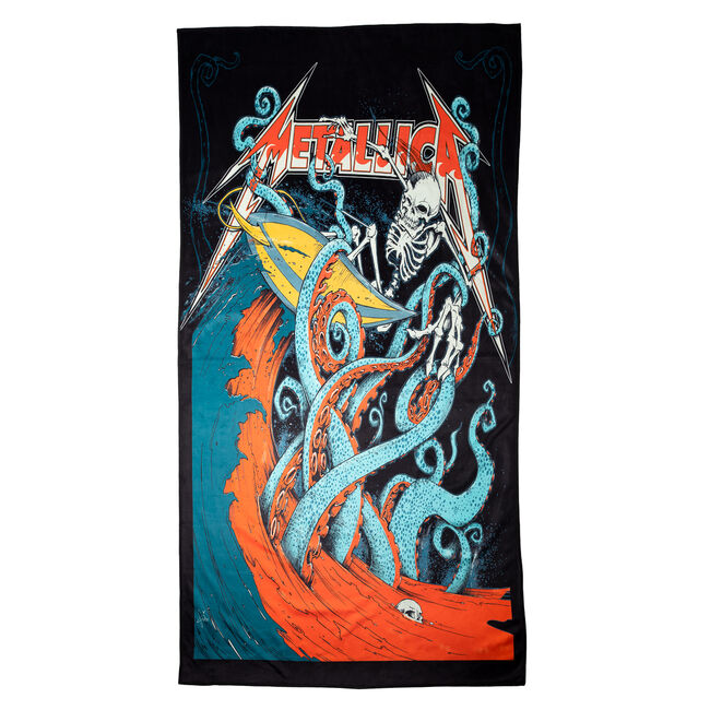 Skeleton Surf Beach Towel (Alternate), , hi-res
