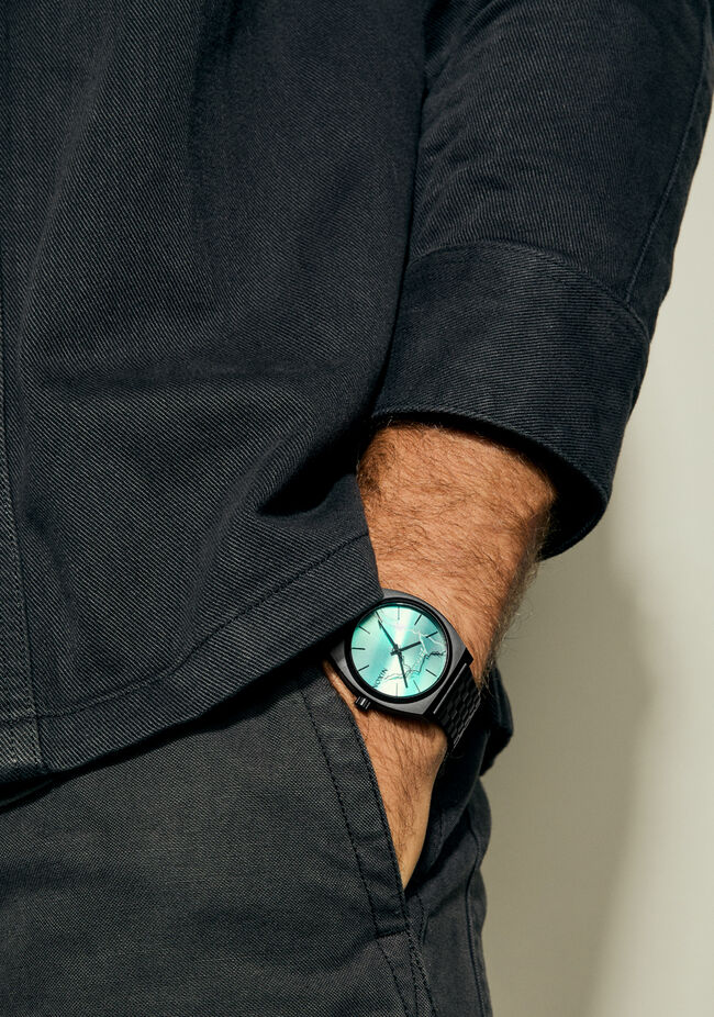 Nixon x Metallica Ride The Lightning Time Teller Watch (GREEN), 