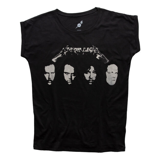 WOMEN'S Black Album Four Faces T-Shirt - Large, , hi-res