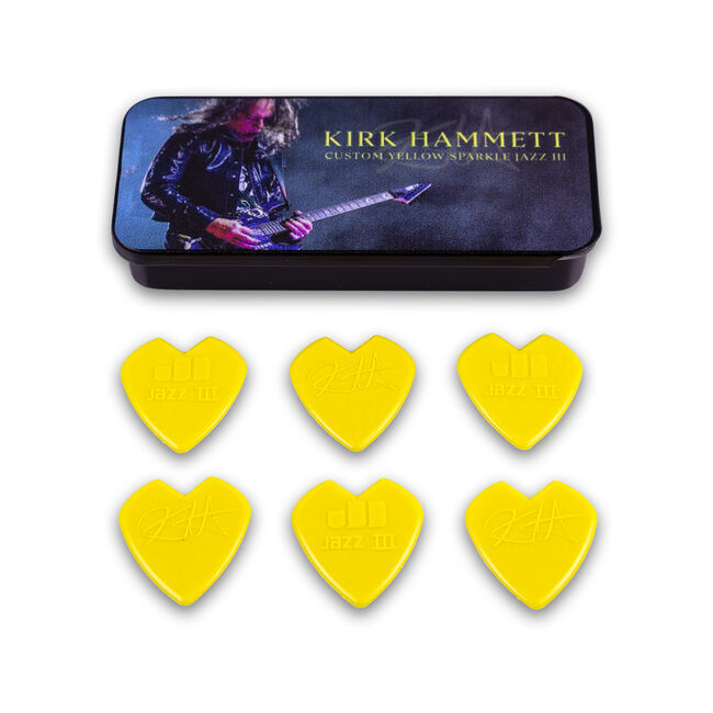 Kirk Hammett Yellow Jazz IIIs Pick Tin, , hi-res