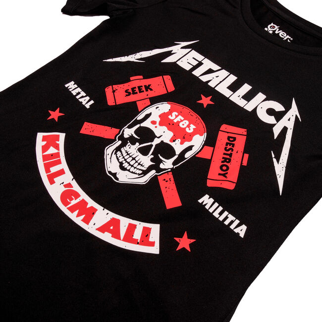 Women's OverMuch x Metallica Metal Militia Skull Hammer T-Shirt, , hi-res