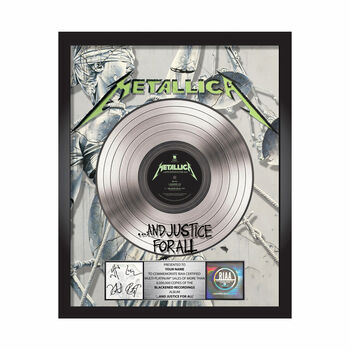 ... And Justice For All Platinum Award Plaque - Signed, , hi-res