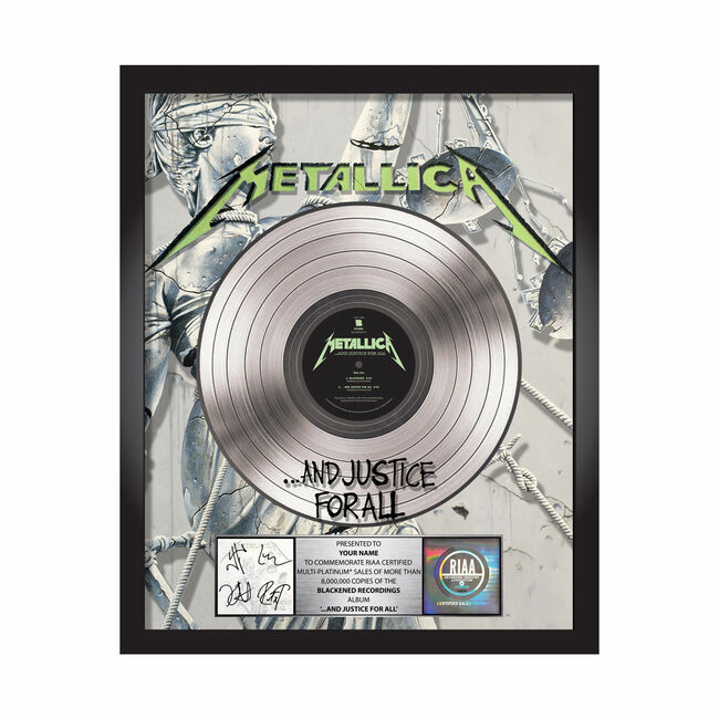 ... And Justice For All Platinum Award Plaque - Signed, , hi-res