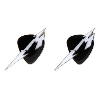 Glitch M Logo Pick Earrings, , hi-res