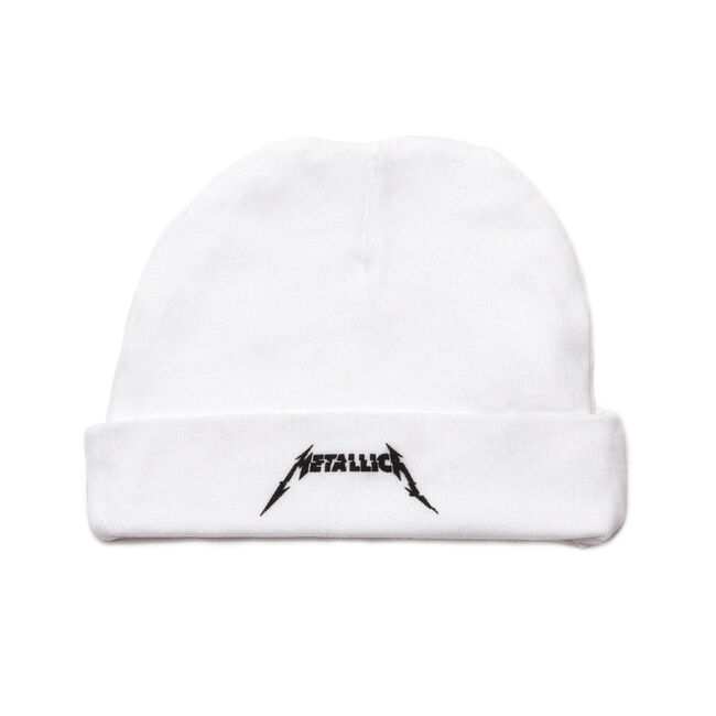 WHITE Glitch Logo Baby Hat, , hi-res