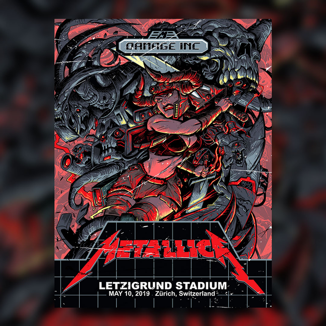 Zürich Screen Printed Concert Poster, , hi-res