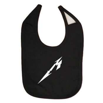 Glitch M Logo Baby Bib, , hi-res