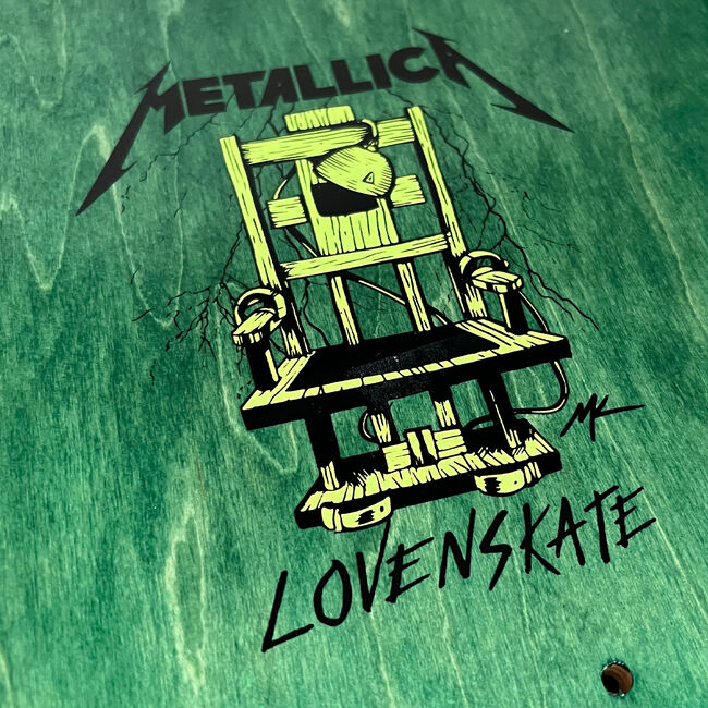 Lovenskate x Metallica Ride the Lightning Skate Deck, 