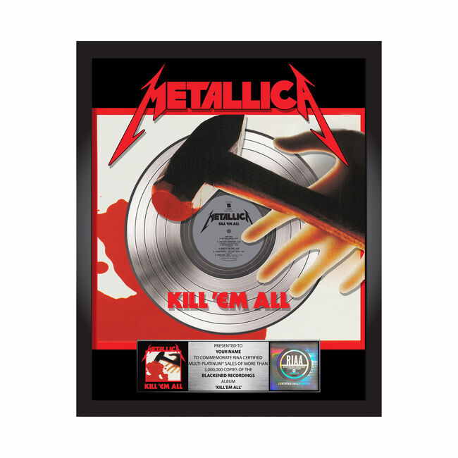 Kill 'Em All Platinum Award Plaque, , hi-res