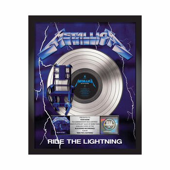 Ride The Lightning Platinum Award Plaque, , hi-res